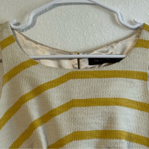 The Limited Yellow and White Striped Mini Dress - Picture 5 of 10